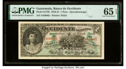 Guatemala Banco de Occidente en Quezaltenango 1 Peso 2.11.1921 Pick S175b PMG Gem Uncirculated 65 EPQ. 

HID09801242017

© 2022 Heritage Auctions | Al...