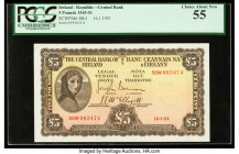 Ireland - Republic (Eire) Central Bank of Ireland 5 Pounds 16.1.1951 Pick 58b1 PCGS Choice About New 55. This is one of a consecutive pair offered in ...