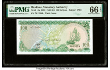 Maldives Monetary Authority 100 Rufiyaa 1983 / AH1404 Pick 14a PMG Gem Uncirculated 66 EPQ. 

HID09801242017

© 2022 Heritage Auctions | All Rights Re...