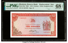 Rhodesia Reserve Bank of Rhodesia 2 Dollars 10.4.1979 Pick 39a* Replacement PMG Superb Gem Unc 68 EPQ. 

HID09801242017

© 2022 Heritage Auctions | Al...