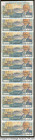 Saint Pierre and Miquelon Caisse Centrale de la France d'Outre-Mer 5 Francs ND (1950-60) Pick 22 Twenty Consecutive Examples Crisp Uncirculated. 

HID...