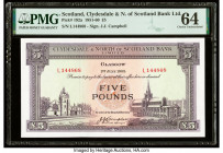 Scotland Clydesdale & North of Scotland Bank Ltd. 5 Pounds 1.6.1955 Pick 192a PMG Choice Uncirculated 64. 

HID09801242017

© 2022 Heritage Auctions |...