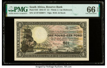 South Africa South African Reserve Bank 1 Pound 13.9.1945 Pick 84f PMG Gem Uncirculated 66 EPQ. 

HID09801242017

© 2022 Heritage Auctions | All Right...