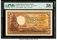 South Africa South African Reserve Bank 10 Pounds 19.4.1943 Pick 87 PMG Choice About Unc 58 EPQ. 

HID09801242017

© 2022 Heritage Auctions | All Righ...
