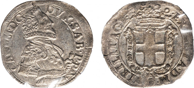 CARLO EMANUELE I (1580-1630) - Fiorino III tipo, 1629
Argento/mistura
Cudazzo 74...