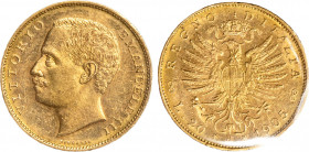 VITTORIO EMANUELE III (1900-1943) - 20 lire 1905
Oro
Gigante 27 Rara
Sigillata q.FDC dal perito Massimo Filisina
