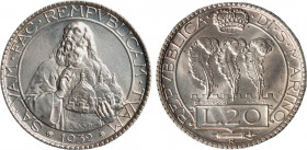 SAN MARINO - Vecchia monetazione (1864-1938) - 20 lire 1932
Argento
Gigante 3
q.FDC