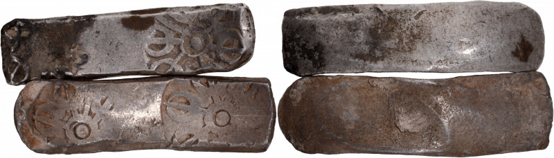 Punch Marked Coins, Gandhara Janapada (600-300 BC), Silver Bentbar (Shatamana) (...