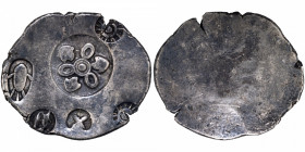 Unlisted type Extremely Rare Unifaced Punch Marked Silver Vimshatika Coin of Magadha Janapada