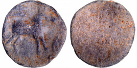 Unlisted and Extremely Rare  Lead Coin of Pre Satavahanas of Andhra Region Mahatalavara Dynasty.