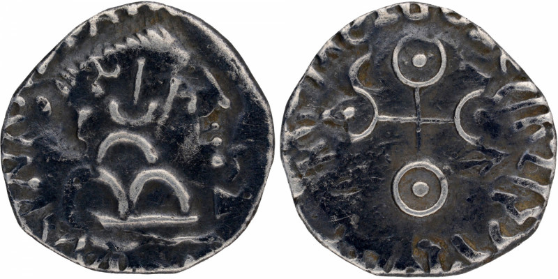 Satavahana Dynasty, Gautamiputra Satakarni (107-131 CE), Silver Drachma, Nahapan...