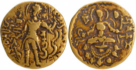 Very Rare Archer type Gold Dinar Coin of Chandragupta II of Gupta Dynasty Brahmi legend Sri Vikramah.