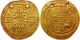 Unpublished Very Rare Double Strucked Gold Pagoda Coin of Chalukyas of Kalyana.