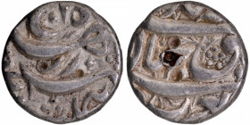 Extremely Rare  Rebellion Issue Silver Half Rupee Coin of Akbar of Allahabad Mint, Anonymous issue of Jahangir as governor at Allahabad.