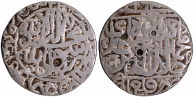 Very Rare Silver Rupee Coin of Akbar of Qila Alwar Mint.
