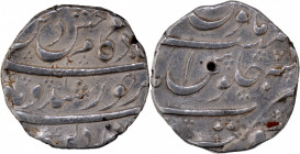 Silver Rupee Coin of Kam Bakhsh of Nusratabad Mint.