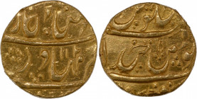 Gold Mohur Coin of Haidarabad Farkhanda Bunyad Mint of Shah Alam Bahadur.