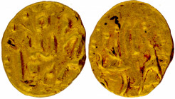 Gold Half Fanam Coin of Muhammad Shah of Karpa Mint.