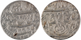 Silver Rupee Coin of Ghazi ud din Haider as Nawab of Lakhnau Mint of Awadh State.