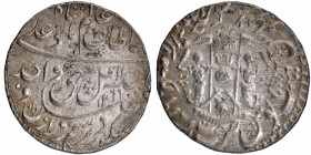 Silver One Rupee Coin of Wajid Ali Shah of Lakhnau Mint of Awadh.