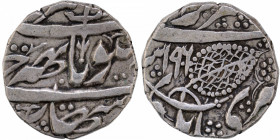 Silver Rupee Coin of Gulab Singh of Srinagar Mint of Kashmir State.