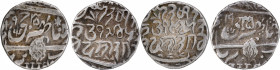 Lot of Two Silver Rupee Coins of Pertab Singh of Srinagar Mint of Kashmir.
