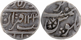 Silver Half Rupee Coin of Sironj Mint of Tonk.