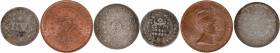 Lot of Three Coins of Rama Varma IV and Bala Rama Varma II of Travancore.