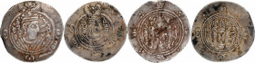 Silver Half Drachma Coins of Abbasid of Arab Sassanians.