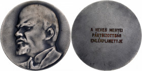 Pewter Medallion of Vladimir Lenin of Russia.