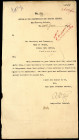 Hand Signed Autograph Letter by Ex Comptroller General A F Cox of 1904.