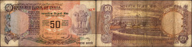 Error Fifty Rupees Banknote Signed by C Rangarajan of Republic India.