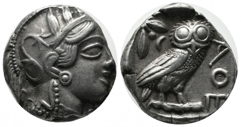 Attica, Athens. Circa 454-404 BC. AR Tetradrachm (23mm, 16.95g). Head of Athena ...