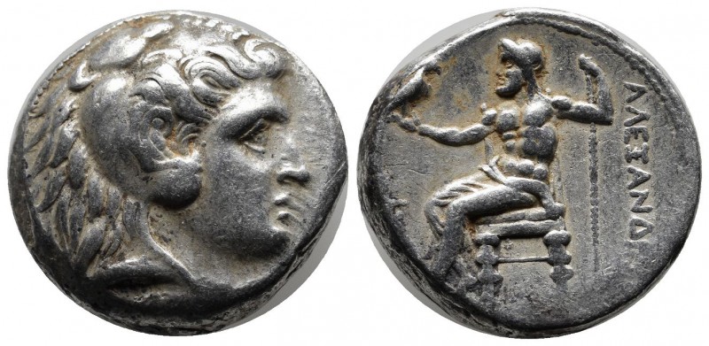 Kings of Macedon. Alexander III ‘the Great’ AR Tetradrachm (24mm, 17.22g). Kitio...