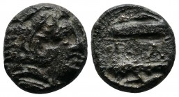 Kings of Macedon. Alexander III ‘The Great’. (336-323 BC.) AE Unit (17mm-6,66g). Uncertain mint in Macedon. Struck under Antipater, Polyperchon, or Ka...