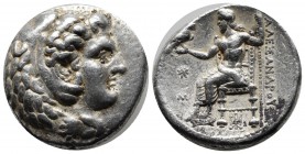 Kings of Macedon. Alexander III ‘the Great’. 336-323 BC. AR Tetradrachm (26mm, 17.14g). Babylon mint. Struck under Stamenes or Archon, circa 324/3 BC....