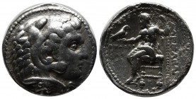 Kings of Macedon. Alexander III ‘the Great’. 336-323 BC. AR Tetradrachm (27mm, 16.84g). Ake mint. Dated CY 31 (316/5 BC). Head of Herakles right, wear...