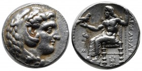 Kings of Macedon. Alexander III 'The Great'. 336-323 BC. AR Tetradrachm (24mm, 17.25g). Babylon mint. Struck under Stamenes or Archon, circa 324/3 BC....