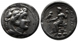 Kings of Macedon. Alexander III 'The Great'. 336-323 BC. AR Tetradrachm (25.5mm, 17.10 g, 6h). Tyre mint. Struck under Menes. Dated RY 22 of Azemilkos...