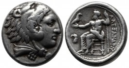 Kings of Macedon. Alexander III 'The Great'. 336-323 BC. AR Tetradrachm (26mm, 17.02g) Amphipolis mint. Struck under Antipater, circa 332-326 BC. Head...