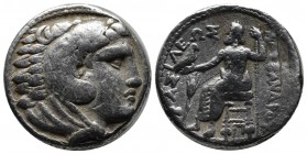 Kings of Macedon. Alexander III. 'The Great'. AR Tetradrachm (25mm, 16.75g). Amphipolis, circa 323/2-315 BC. Head of Herakles right, wearing lion skin...