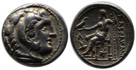 Kings of Macedon. Kassander. As regent, 317-305 BC, or King, 305-298 BC. AR Tetradrachm (26mm, 17.17g). In the name and types of Alexander III. Amphip...