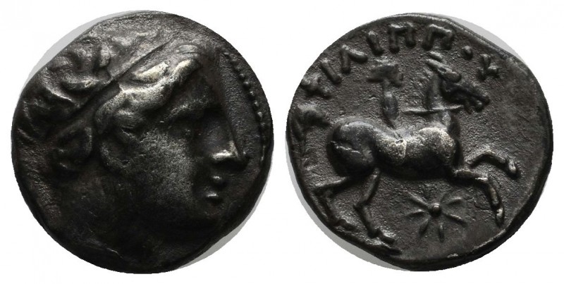 Kings of Macedon. Philip II. 359-336 BC. AR 1/5 Tetradrachm (14mm, 2.45g) . Amph...