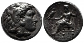 Seleukid Kingdom. Seleukos I Nikator. 312-281 BC. AR Tetradrachm (26mm, 17.11g). In the name and types of Alexander III of Macedon. Babylon I mint. St...