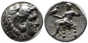 Seleukid Kingdom. Seleukos I Nikator (Satrap). 312-281 BC. AR Tetradrachm (25mm, 17.00g). In the name and types of Alexander III of Macedon. Babylon I...