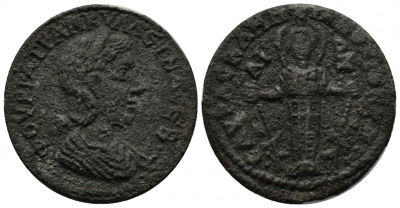 Aeolis, Kyme. Sabina Tranquillina, wife of Gordian III. Augusta, AD 241-244. AE ...