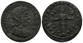 Aeolis, Kyme. Sabina Tranquillina, wife of Gordian III. Augusta, AD 241-244. AE (29mm, 14.50g). Diademed and draped bust right / Statue of Artemis-Eph...
