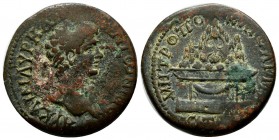 Cappadocia, Caesarea. Caracalla (198-217). AE (28mm, 14.40g). Dated RY 13 of Septimius Severus (204/5). AY KAI M AYPHΛI ANTωNINOC. Laureate head right...