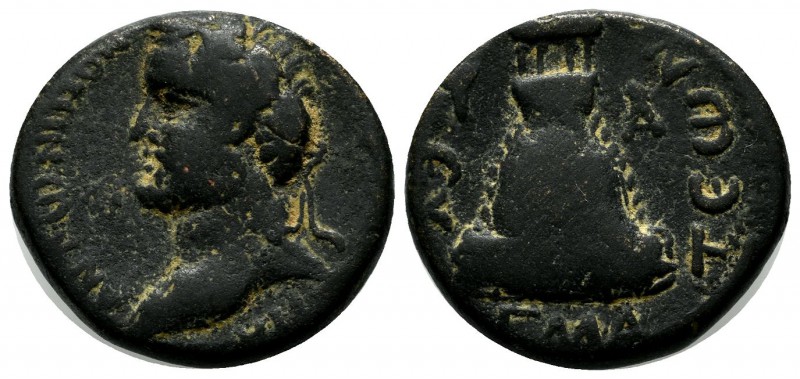 Commagene, Zeugma. Antoninus Pius. AD 138-161. AE (21mm, 9.44g). Laureate head l...