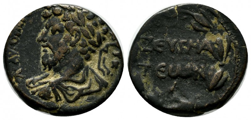Commagene, Zeugma. Lucius Verus. AD 161-169. AE (21mm, 8.36g). Laureate and drap...
